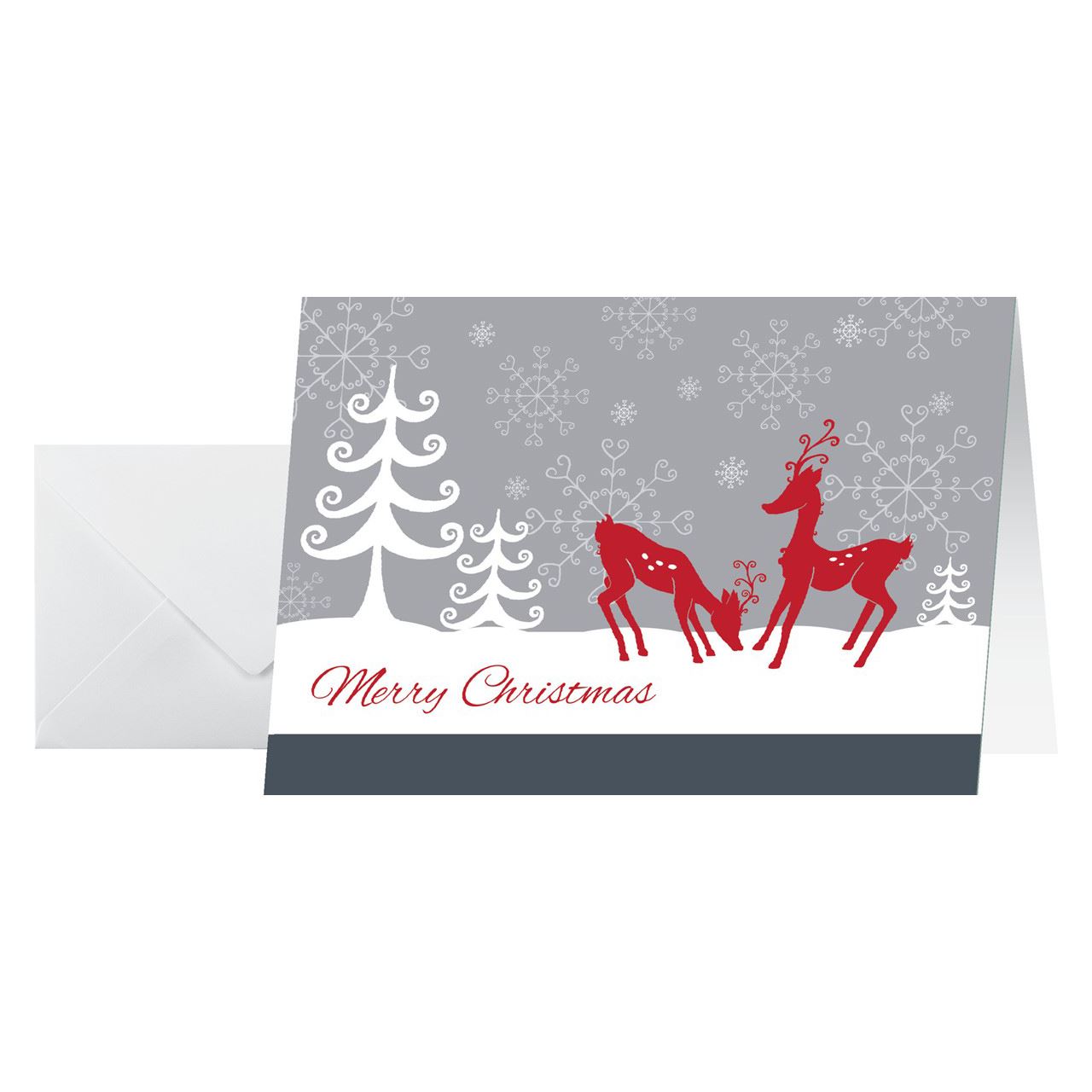 SIGEL 25 Weihnachtskarten Red Deer DIN A6