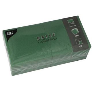 PAPSTAR Servietten Daily Collection grün 2-lagig 12,0 x 12,0 cm 150 St.
