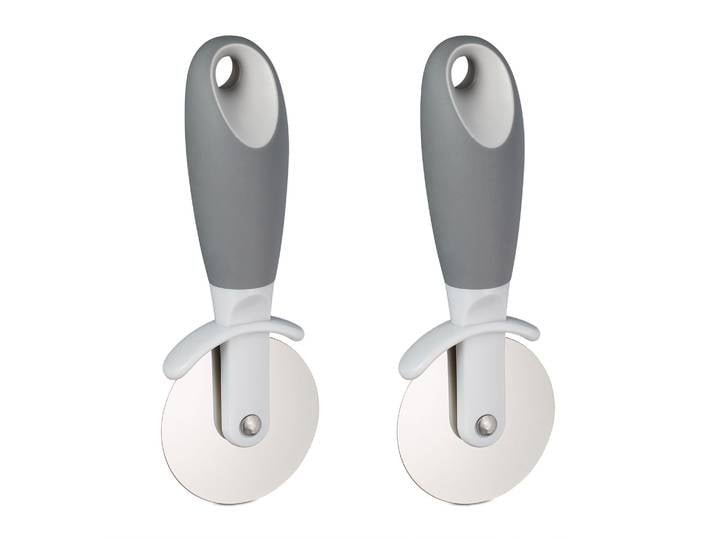 Pizzaschneider 2er-Set Anthrazit-Silber-Grau