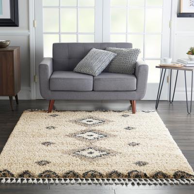 Nourison Scandinavian Geometric Shag Area Rug