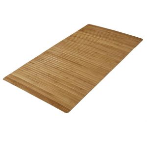 Kleine-Wolke Badematte Holzmatte, 60 x 115 cm, braun, aus Bambus, rutschfest
