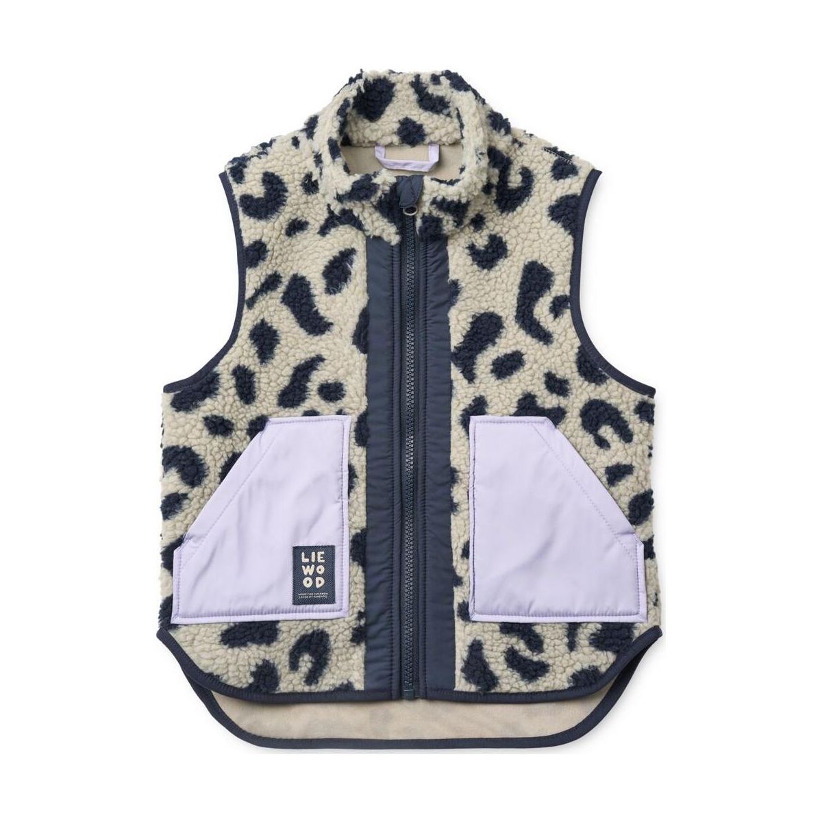 Liewood Noam Pile Vest mega leo / mist mix (2810) 110 LW20450-2810-110-CU