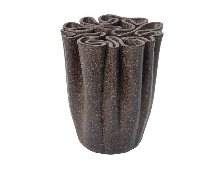 Ferm Living Vase Dedali 18 cm Marron foncé