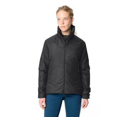 Fahrradjacke VAUDE "WOMEN'S WINTRY INSULATION JACKET", Damen, Gr. 40, schwarz, Obermaterial: 100% Polyester. Futter: 100% Polyester. Wattierung: 100% Polyester, Jacken Fahrradjacke, sportlicher Stil, mit PrimaLoft-Wattierung, hoher Stehkragen