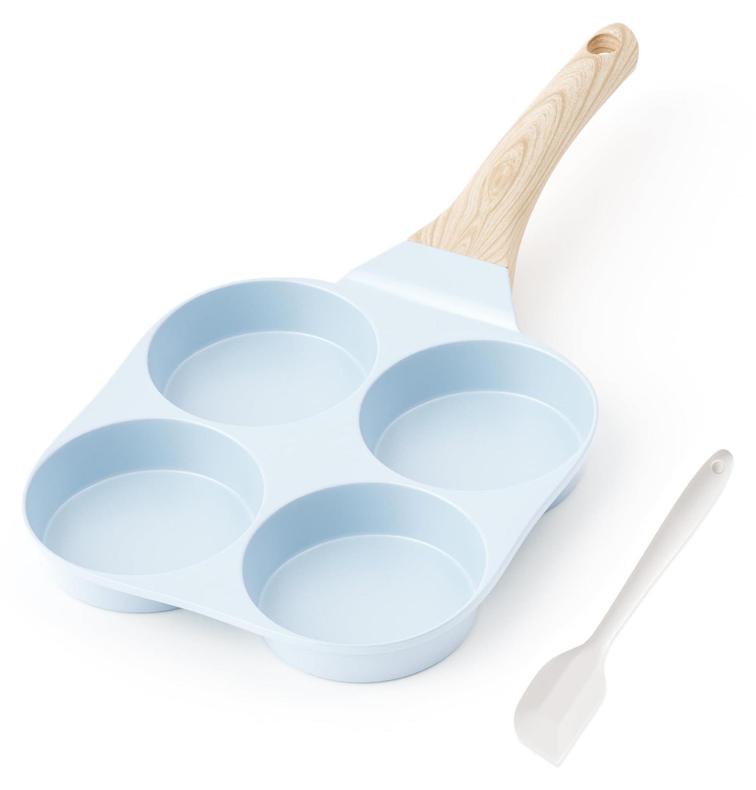 Dripio Omeletpan met keramische anti-aanbaklaag, blauw, 2 stuks