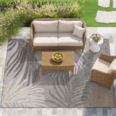 World Rug Gallery Tropical Floral Indoor/Outdoor Area Rug