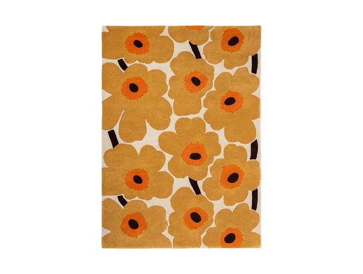Handgetufteter Designer Teppich „Unikko Honey“ aus 100% Wolle, verschiedene Grössen MARIMEKKO