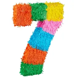 Relaxdays 4-tlg. Pinata Set Grün,Orange,Pink