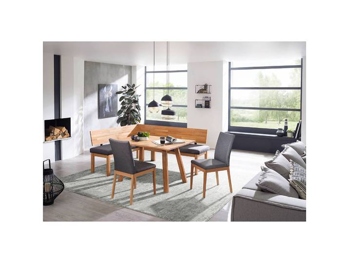 Eckbank II 155 x 84 x 194cm Grau