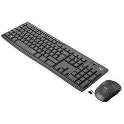Logitech MK295 Kabellos Tastatur, Maus-Set mit numerischer Tastatur Belgisch, AZERTY Graphit 920-009803