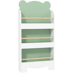 KINDER-BÜCHERREGAL MDF Grün