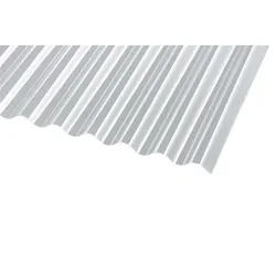 Polycarbonat Wellplatten klar Glatt Sinus 76/18 2,5 mm – Hagelsicher 1040 x 3000