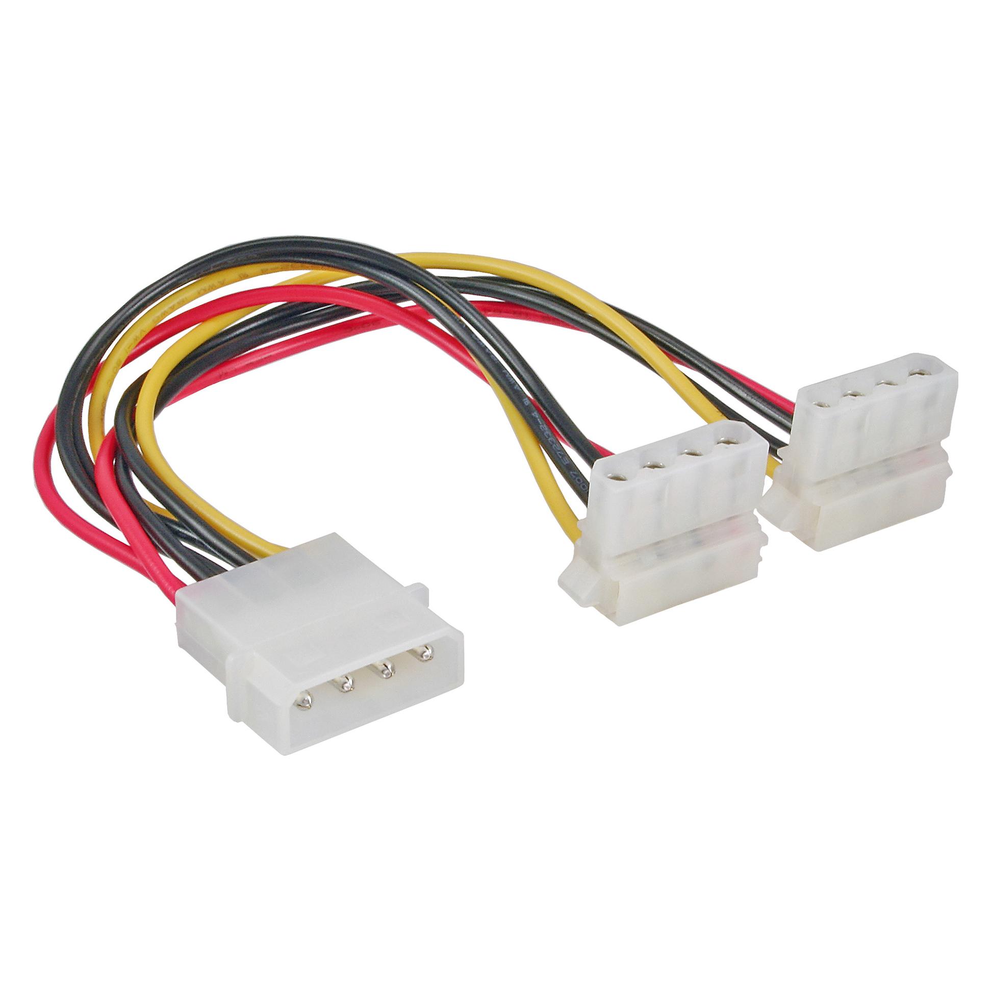 InLine Y-Stromkabel (15 cm, 4 pin Molex) (29659W)
