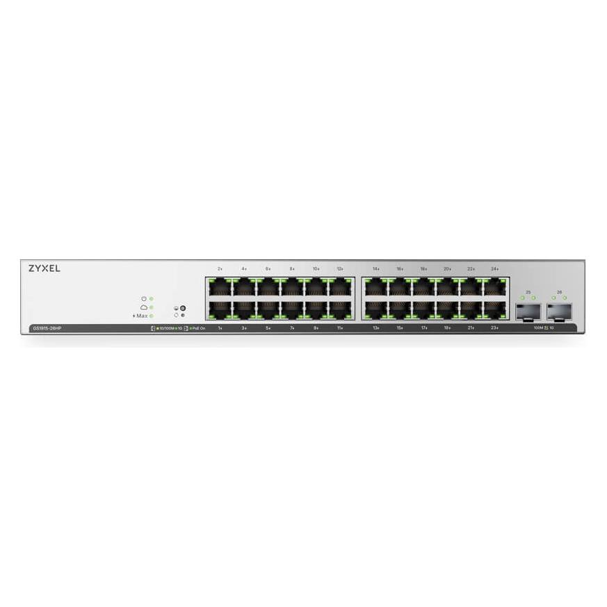 Zyxel GS1915-26HPV2 26-Port GbE PoE Smart SFP web/cloud (26 Ports) (GS191526HPV2-EU0101F)
