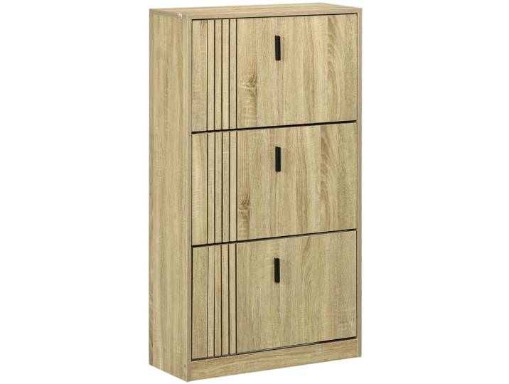 Meuble à chaussures design urban craft 3 portes abattantes 3 étagères