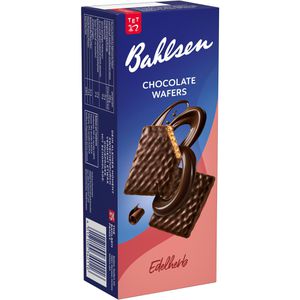 Bahlsen Waffeln Chocolate Wafers Edelherb, Waffelgebäck, mit Schokolade, 97g