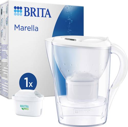 Brita Marella 125219 Wassersparfilter-Set 2.4l Weiß