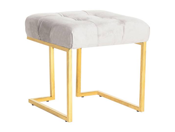 Kayoom Hocker, Taupe, Metall, rechteckig, 48x48x48 cm, Bsci, Wohnzimmer, Hocker, Sitzhocker