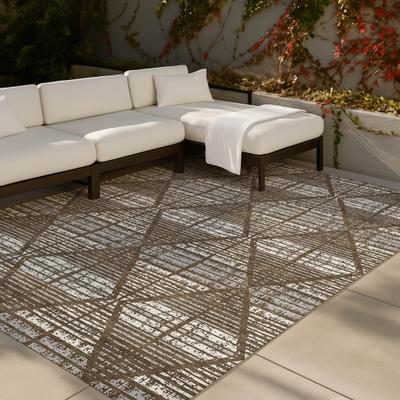 Addison Rugs Machine Washable Indoor/ Outdoor Modern Ovid Chantille Rug