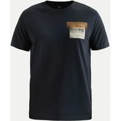 T-Shirt mit Print Blau XL