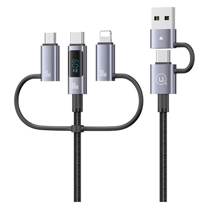 Usams 6in1 USB Kabel (1.20 m, USB 2.0, 60 W) (SJ713)