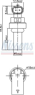 Nissens Sensor, Kühlmitteltemperatur 207035 Für Opel Mg Vaughall