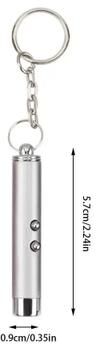 Uplifted Finds Portable Interactive Laser Pointer Enrichment Toy For Cats And Kittens silver
