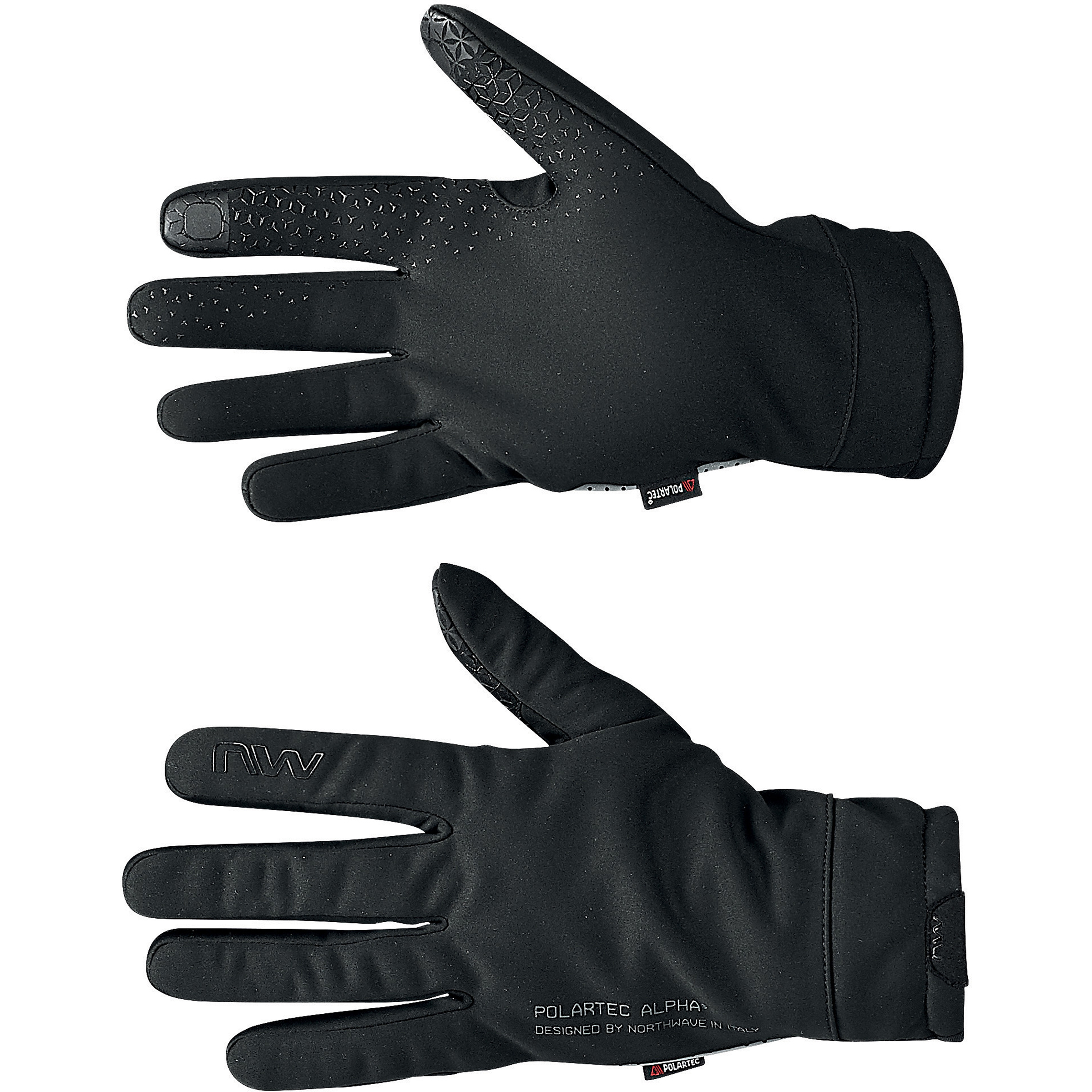 Northwave Fast Polar Fingerhandschuhe schwarz Größe S Rennrad | Gravel | Commuting Winddicht Polartec