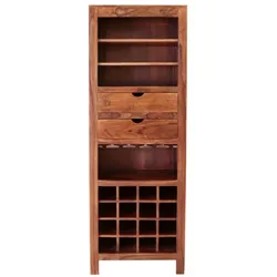 Barschrank 65x180x45 aus indischem Sheesham-Holz