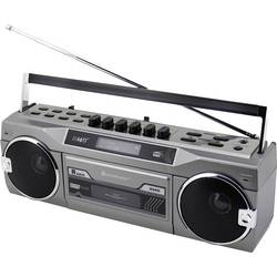 soundmaster SRR80TI Retro Kassettenrecorder mit Radio DAB+, FM Kassette, DAB+, UKW, Bluetooth®, AUX