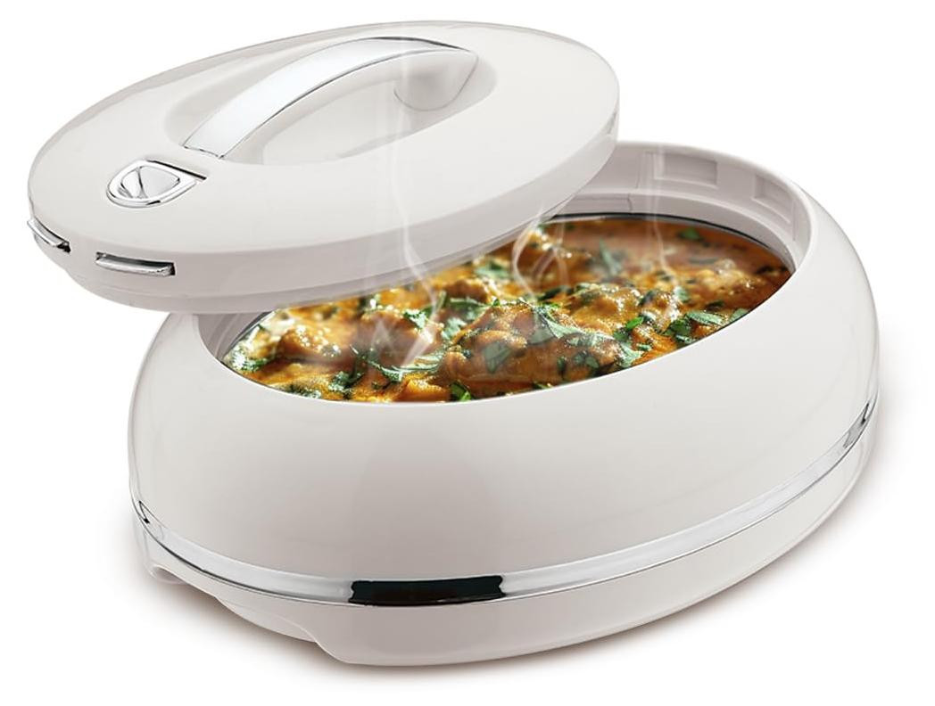 Dripio Ovale thermobox 1 liter van roestvrij staal – warmhoud- en koelbak voor buffetten