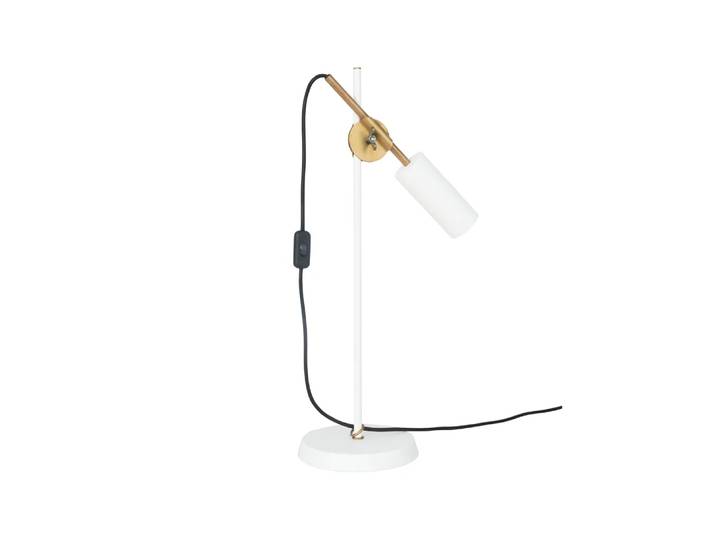 Konsthantverk Lampe de table Stav laiton brut/blanc