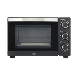 KHG Minibackofen  MBO-15S , schwarz , Metall,Glas,Kunststoff , Maße (cm): B: 40,4 H: 26,5 T: 35.0