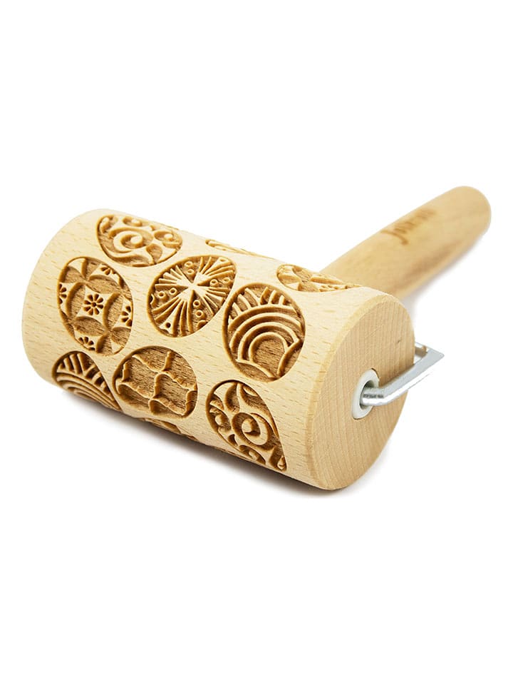 FOLKROLL Mini-Teigroller "Easter egg" in Natur - onesize