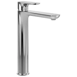 Villeroy und Boch O.novo Einhebel-Waschtischarmatur TVW10410511061 erhöht, mit Push-Open-Ablaufgarnitur, chrom