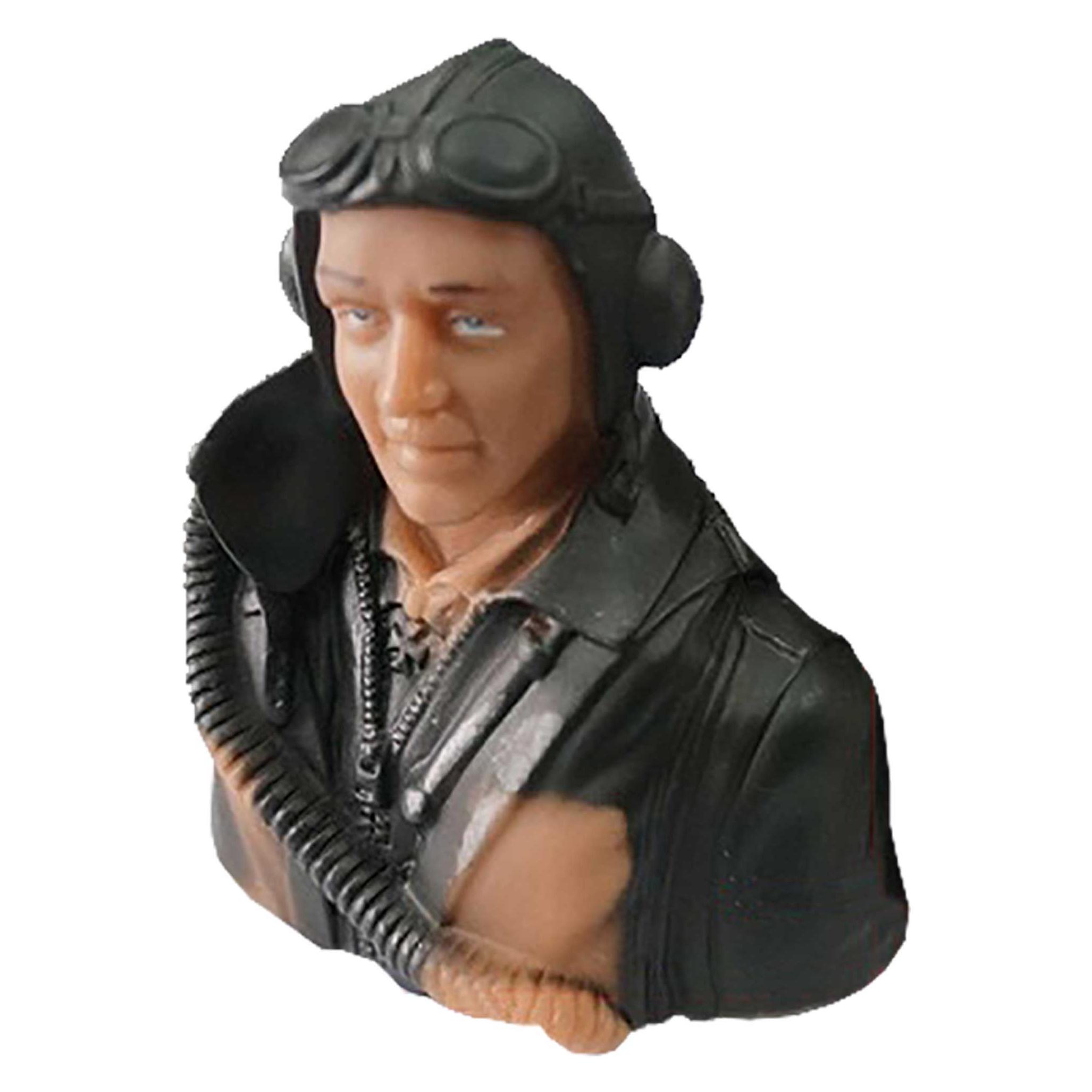 Planet-Hobby 1/6 WWII German Pilot Höhe 75mm, Breite 75mm, Tiefe 42mm Gewicht: 29g (JBM-P007A-P)