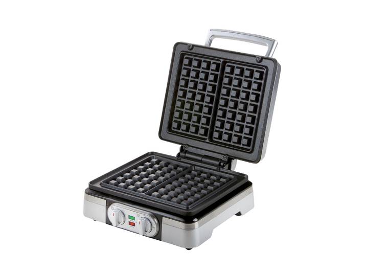 DOMO Waffeleisen DO9149W , grau (schwarz, edelstahlfarben), Waffeleisen, Waffeleisen