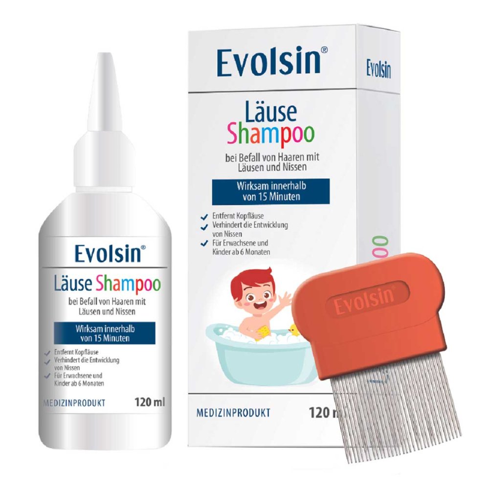 Evolsin medical UG (haftungsbeschränkt) Evolsin Läuseshampoo mit Läusekamm 18495841