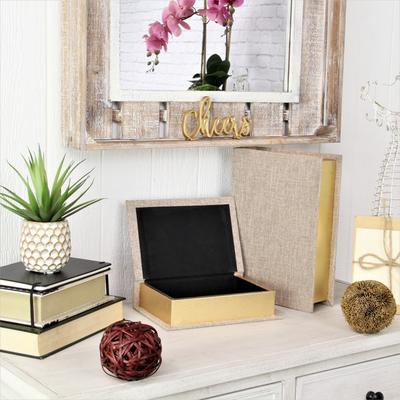 Cheungs Canter Isle Beige Linen Book Box Set