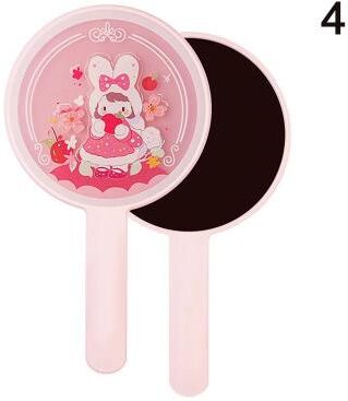 Uplift Picks Heart Shaped Makeup Mirror Portable Metallic Handheld Vanity Mirror d