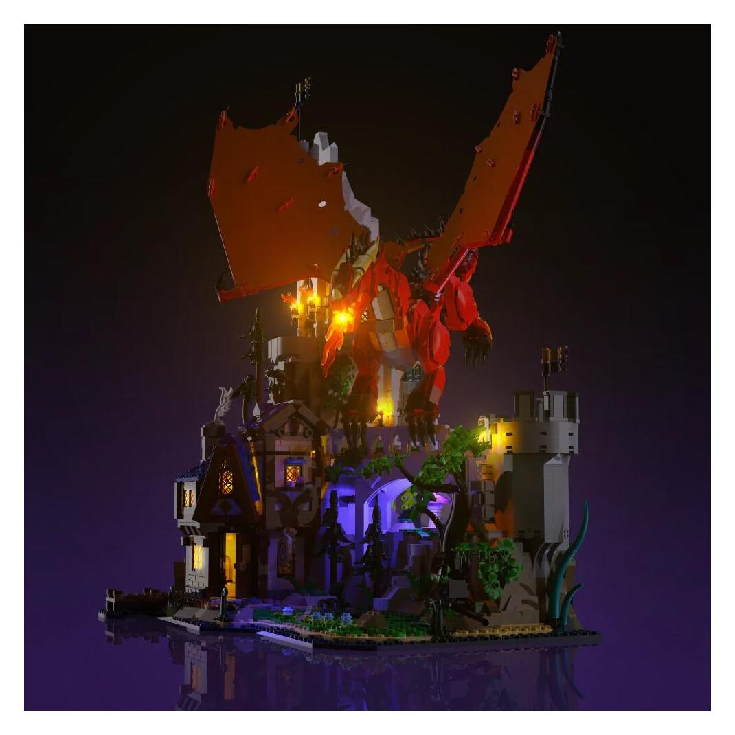 Light my bricks LMB 2.0 LED Licht Set für LEGO 21348 Dungeons & Dragons: Die Sage vom Roten Drachen (21348)