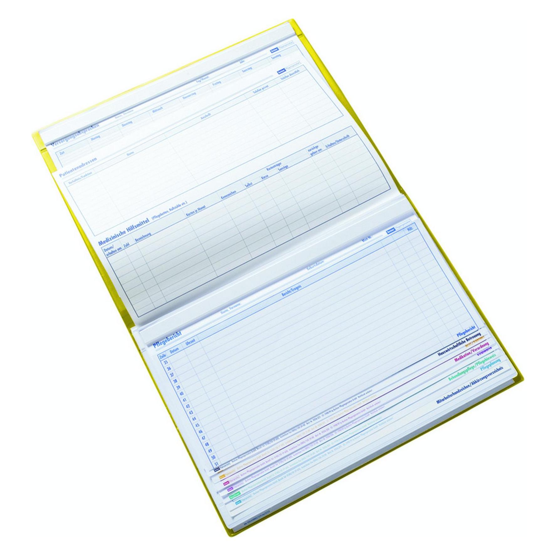 Boi Dokutech Patienten-Dokumentationsmappe Professional-Line DIN A4 quer gelb (A4, 1x) (9208-00336)