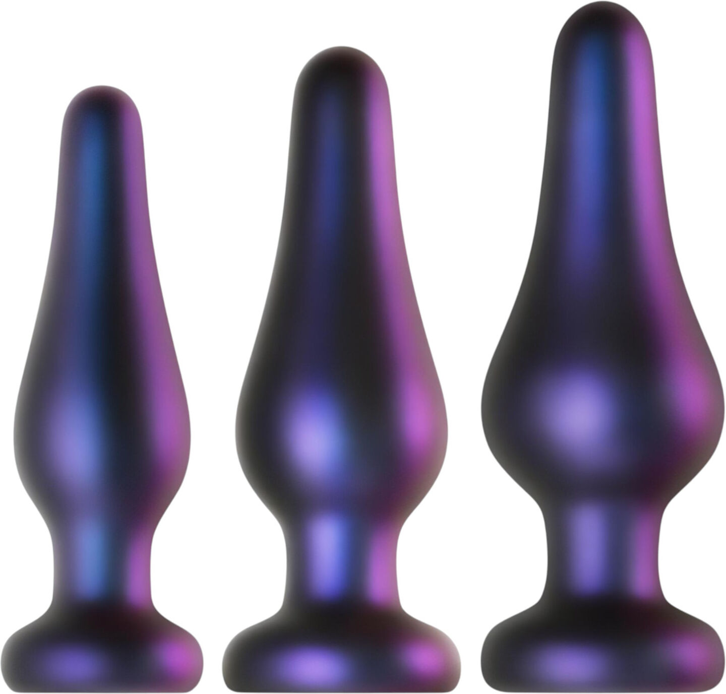 Hueman Comets - Silicone Anal Plug Set (3 Pieces) - Purple