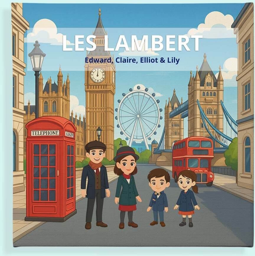 Ocadeau Tableau famille à Londres