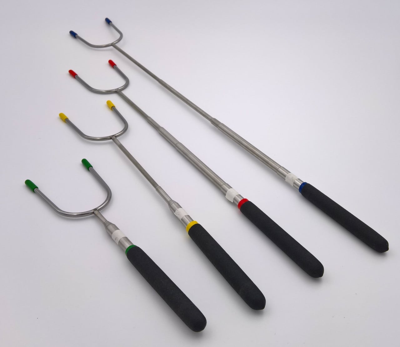 Su-Deco Grillspiess Gabel teleskopierbar 25 - 86 cm silber