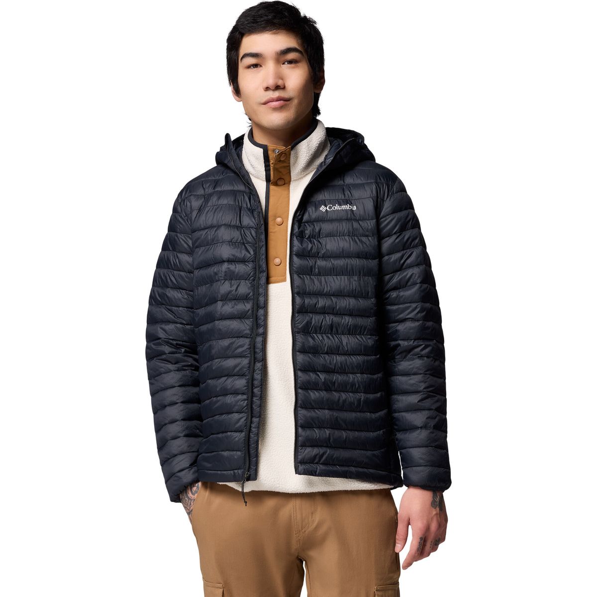 Columbia Men's Powder Pass Hooded Puffer Jacket black (010) XXL 213413-2134131-010-XXL