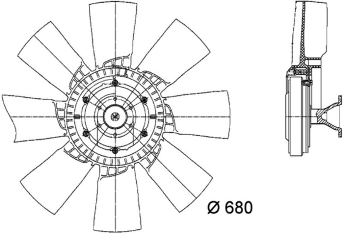 Lüfter, Motorkühlung MAHLE CFF 420 000P