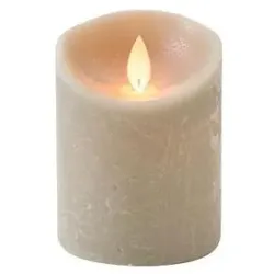 Coen Bakker, LED Kerzen, Kerze LED Wachs taupe 7.5x10cm (1) (1x)