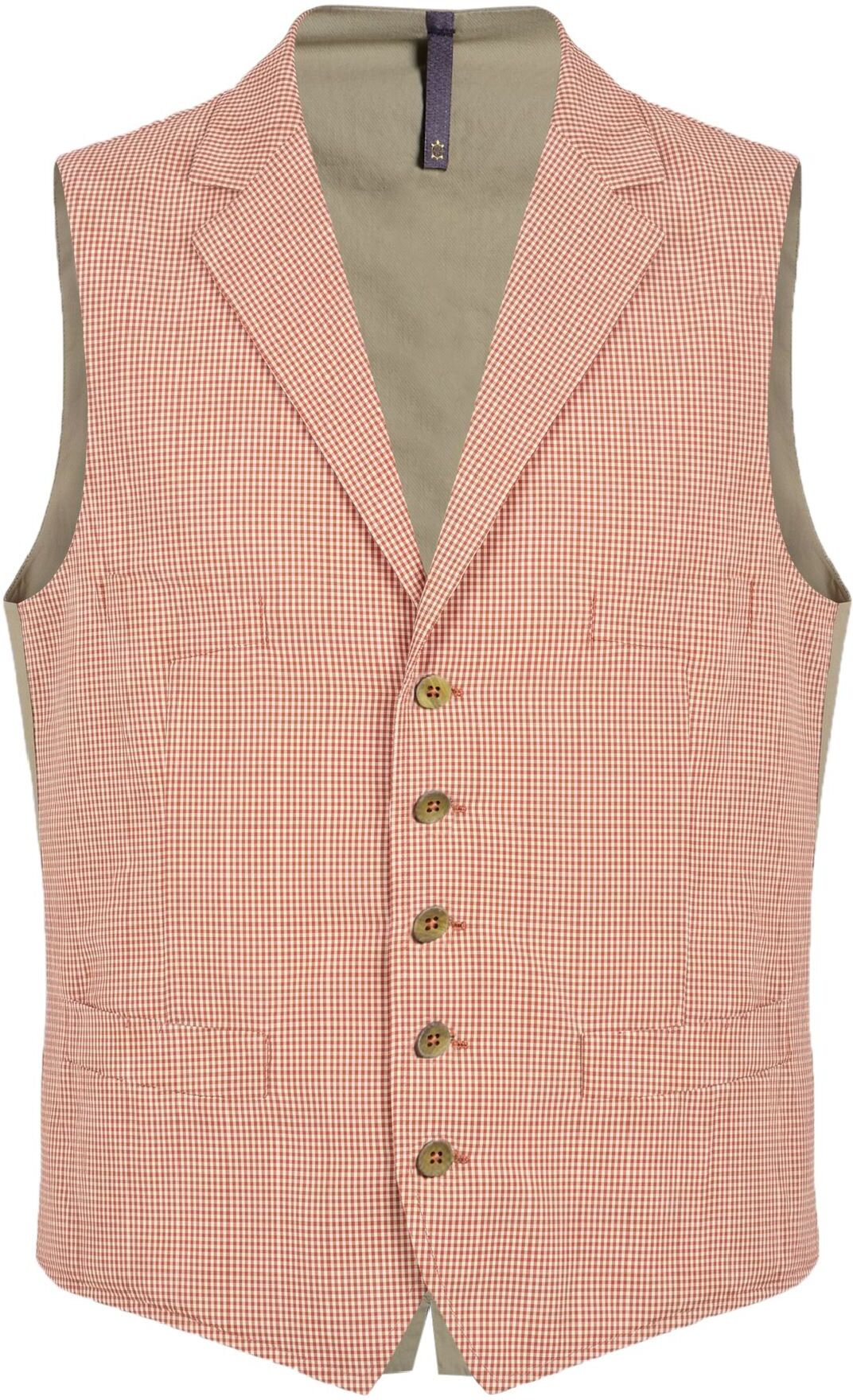 Montedoro Chaleco sartorial Hombre Rojo L Hombre