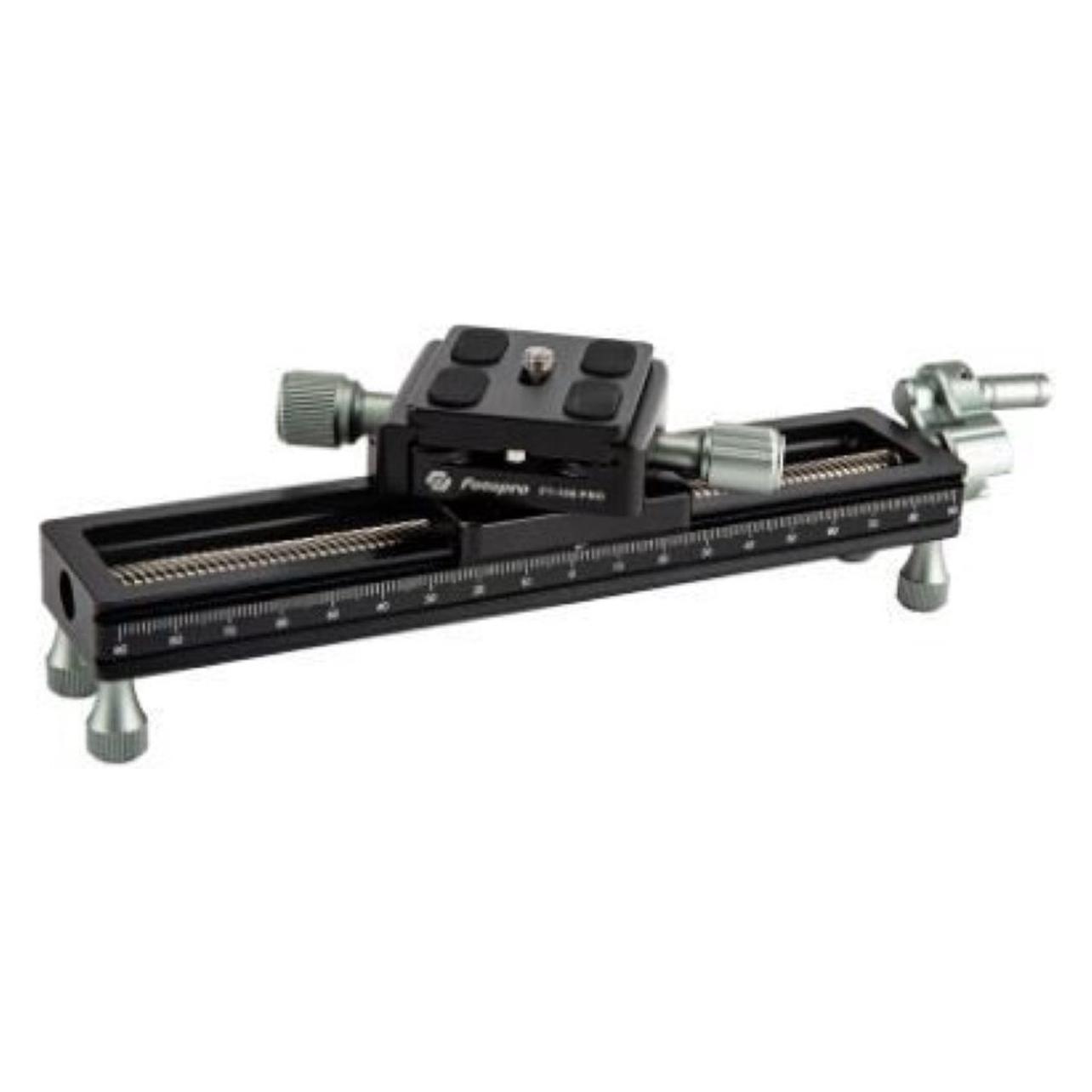 Fotopro FT 100 Pro Makro Fokussierschiene (FT-100 pro Black+Silver)